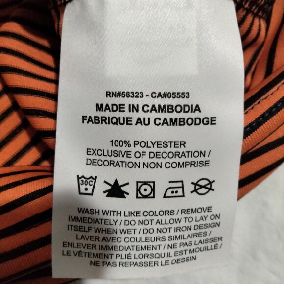 Nike Men's Dri-FIT Victory Striped Golf Polo Shirt FZ5647 809 Orange Black XL - Picture 4 of 6